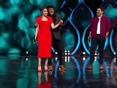 सालों बाद फिर साथ नज़र आए माधुरी दीक्षित और मिथुन, रोमांस से बना दी महफिल..