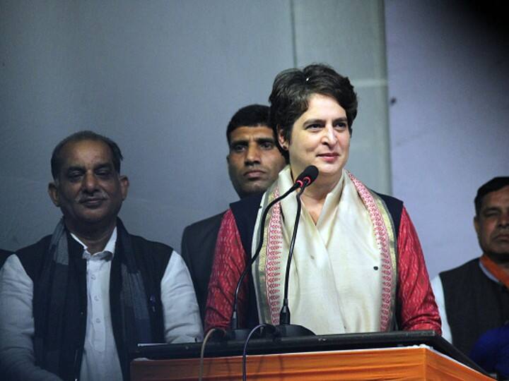 WATCH | Priyanka Gandhi Distributes Congress Manifesto To People Returning From BJP Rally 'Atmosphere Of Uttar Pradesh': Congress Tweets Video Of 'People Returning From BJP Rally'