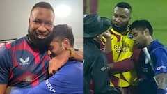 IND vs WI: প্রতিপক্ষের কাঁধে মাথা, ইডেনে ভাইরাল সূর্যকুমার-পোলার্ডের ছবি