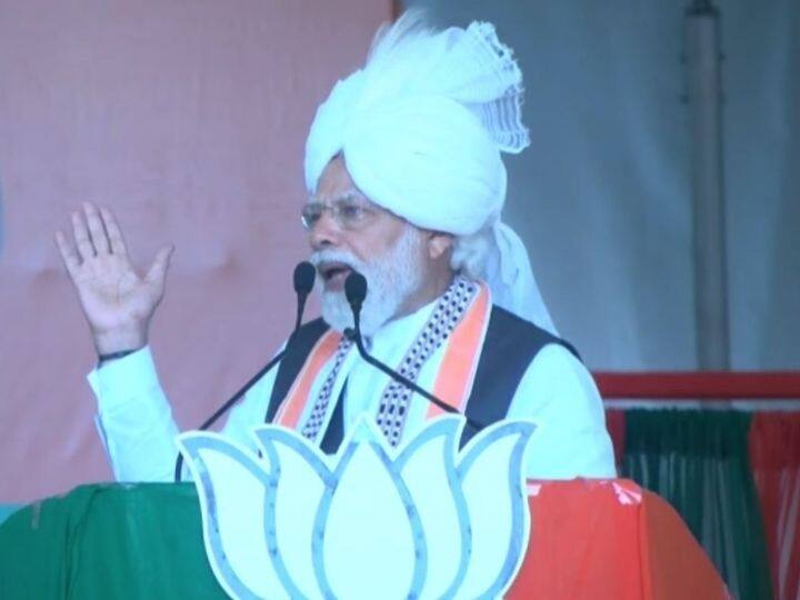 At the rally, PM Modi said: “In the last five years, our government has aimed to develop Manipur. You've witnessed BJP's good governance as well as good intention.” (Photo: Twitter/@BJP4India)