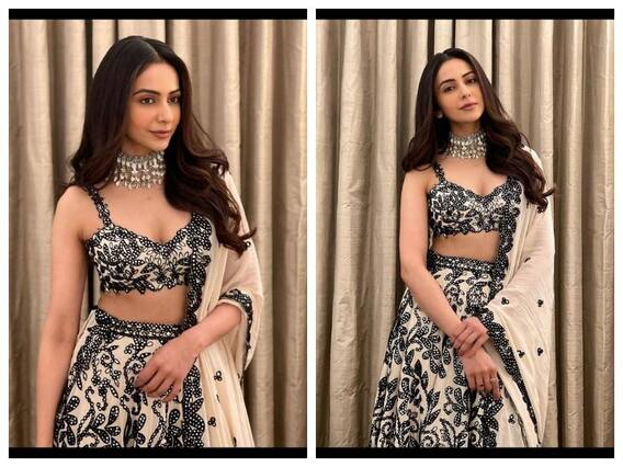 Rakul Preet Singh: బ్లాక్ లెహంగాలో రకుల్, క్యూట్ ఫొటోలు వైరల్ Rakul Preet Singh: బ్లాక్ లెహంగాలో రకుల్, క్యూట్ ఫొటోలు వైరల్