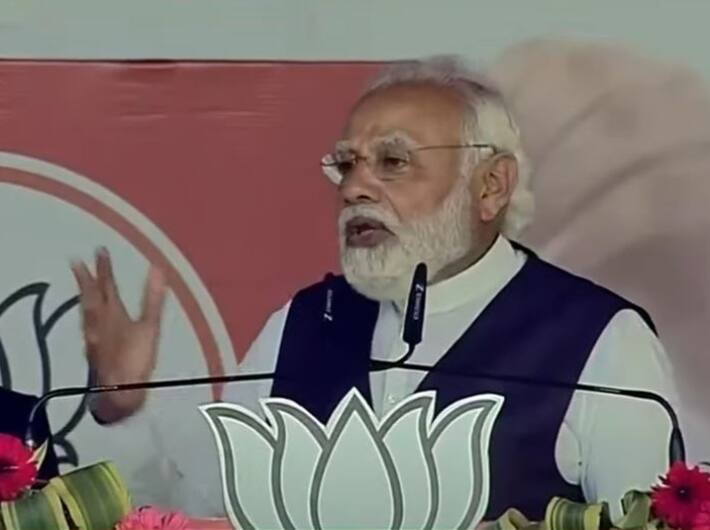 PM Narendra Modi in Bahraich: This time BJP going to hit a Jeet Ka Chowka victory 4 UP Election 2022: बहराइच में पीएम मोदी बोले- यूपी चुनाव में BJP जीत का चौका लगाने जा रही है