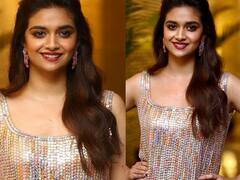 Actress Keerthy Suresh | முகத்தில் புன்னகை.. மின்னும் உடை.. கீர்த்தி சுரேஷின் க்யூட் ஸ்டில்ஸ்!!