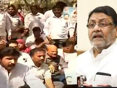 NCP Protest : मलिकांच्या ED चौकशीचा राष्ट्रवादीकडून निषेध, ED कार्यालयाबाहेर कार्यकर्त्यांचे आंदोलन