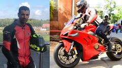 John Abraham: আগুনরঙা স্পোর্টস বাইক চালিয়ে বান্দ্রার স্টুডিওতে হাজির জন আব্রাহাম