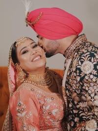 अफसाना खान का वेडिंग लुक