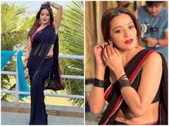 हुस्न के लाखों रंग! ब्लैक साड़ी में मोनालिसा लगीं अप्सरा सी खूबसूरत, खुली जुल्फें और कातिलाना निगाहें देख फैंस ने कहा- रूप की मूरत