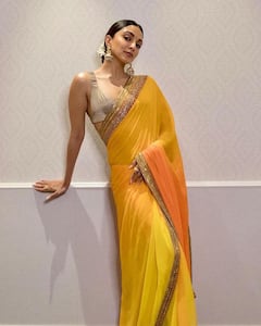 Kiara Advani: షిఫాన్ చీరలో కియారా, ఎంత అందంగా ఉందో