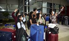 In PICS | Air India Brings First Batch Of Indian Nationals From Kyiv As Ukraine-Russia Conflict Heightens