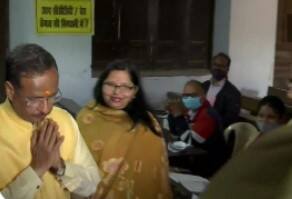 Uttar Pradesh deputy CM Dinesh Sharma, too, cast his vote. (Image: ANI)