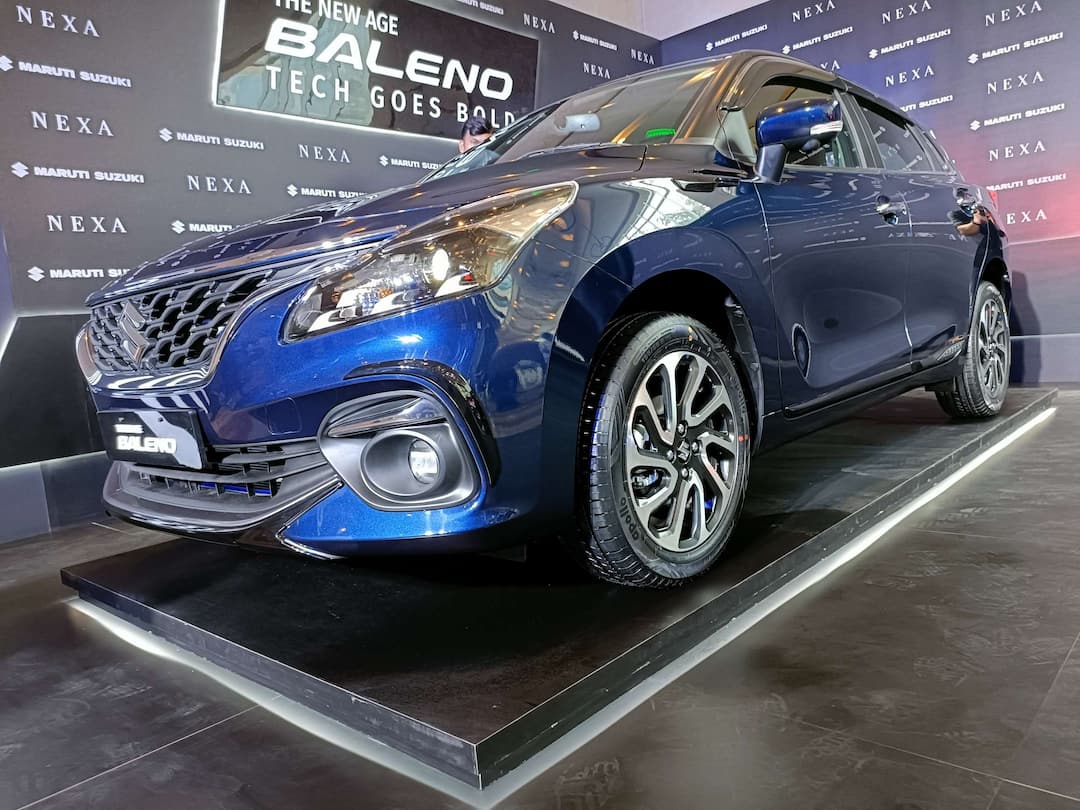New 2022 Maruti Baleno facelift launched- check images! New 2022 Maruti Baleno Facelift: મારુતિ સુઝુકી બેલેનો ફેસલિફ્ટેડ વર્ઝન થયું લોન્ચ, ઓછી કિંમત અને હાઇટેક ફીચર્સ સાથે આ કાર્સ સાથે થશે મુકાબલો