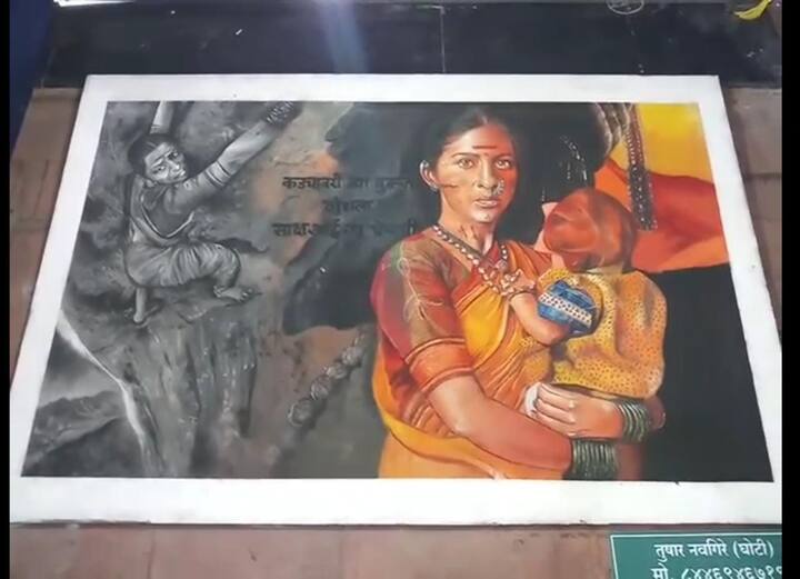 शांतिनिकेतनमध्ये रांगोळ्यांचे हे प्रदर्शन खुले ठेवण्यात आले आहे.
