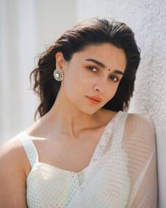 Alia Bhatt Glows In Pristine White During 'Gangubai Kathiawadi' Promotion In Delhi