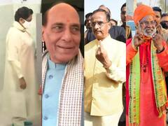 राजनाथ सिंह से लेकर मायावती तक, यूपी चुनाव के चौथे चरण में इन दिग्गज नेताओं ने डाला वोट, देखें PICS