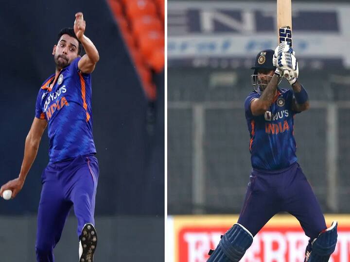 IND vs SL: இலங்கை டி20 தொடரிலிருந்து தீபக் சாஹர், சூர்யகுமார் திடீரென விலகல்- காரணம் என்ன? IND vs SL: Deepak chahar and Suryakumar ruled out of Srilanka T20 series due to injury IND vs SL: இலங்கை டி20 தொடரிலிருந்து தீபக் சாஹர், சூர்யகுமார் திடீரென விலகல்- காரணம் என்ன?