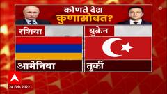Russia Ukraine Crisis : युक्रेन-रशियाच्या युद्धात कोणते देश कुणासोबत? कोण करतय कुणाचं सामर्थ्य?