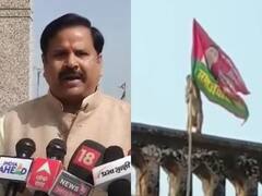 UP Election 2022: अयोध्या में बंदर के सपा का झंडा उतारने का वीडियो वायरल, अब मंत्री महेंद्र सिंह ने दी ये प्रतिक्रिया