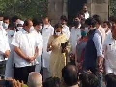 Nawab Malik Arrest: नवाब मलिक की गिरफ्तारी के खिलाफ MVA का प्रदर्शन, अजित पवार सहित कई बड़े नेता आए नजर