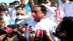 Mumbai : तिन्ही पक्षाचे मंत्री आंदोलनाला उपस्थित,नवाब मलिकांच्या अटकेच्या निषेर्धात आंदोलन