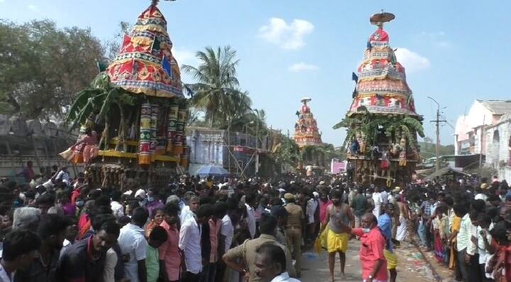 Theerthamalai Theerthagriswarar Temple  Mass procession தருமபுரி: தீர்த்தமலை தீர்த்தகிரீஸ்வரர் திருக்கோயில் மாசிமக திருத்தேரோட்டம்