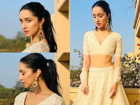 Shraddha Kapoor ਵਾਈਟ ਲਹਿੰਗੇ 'ਚ ਲੱਗ ਰਹੀ ਹੈ ਬੇਹੱਦ ਖੂਬਸੂਰਤ , ਨਹੀਂ ਹਟਾ ਸਕੋਗੇ ਫੋਟੋਆਂ ਤੋਂ ਨਜ਼ਰ