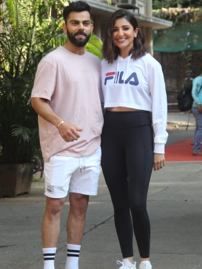 Anushka Sharma-Virat Kohli Pose Together Post Ad Shoot