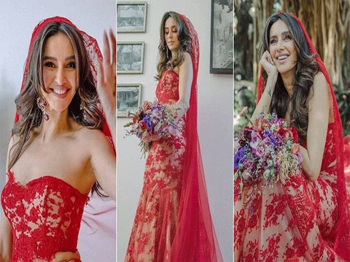 Shibani Dandekar Wore Special Outfit In Her Wedding With Farhan Akhtar, Read All Details Here शिबानी दांडेकर ने फरहान अख्तर की दुल्हनिया बनने के लिए पहना स्पेशल जोड़ा और 218 कैरेट का रूबी सेट, खासियत जान हैरान हो जाएंगे!