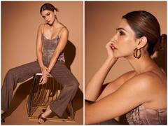 स्ट्रेट कट पैंट और ब्राउन टॉप पहन कृति सेनन ने बढ़ाया इंटरनेट का पारा, ग्लैमरस अदाएं देख फैंस का हुआ बुरा हाल