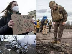 Photos: जलते घर, दम तोड़ते लोग, चारों तरफ धुआं... यूक्रेन में जमीन से लेकर आसमान तक बरस रही मौत