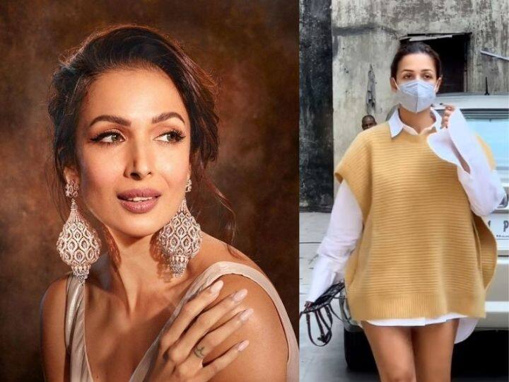 malaika arora look netizens troll her on social media Malaika Arora : मलायकाच्या लूकला नेटकऱ्यांनी केलं ट्रोल ; म्हणाले, 'पँट घरीच विसरली'