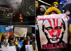 Russia Ukraine War Photos: ਯੂਕਰੇਨ 'ਚ ਰੂਸੀ ਫੌਜ ਦੇ ਹਮਲੇ ਹੋਰ ਤੇਜ਼, ਹੁਣ ਤਕ 137 ਦੀ ਮੌਤ, ਦੇਖੋ ਤਬਾਹੀ ਦਾ ਮੰਜ਼ਰ