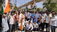 Mahavikas Aghadi ahitation : नवाब मलिक यांच्यावर केलेल्या कारवाई विरोधात महाविकास आघाडीचे नागपुरात आंदोलन, सहभाग फक्त राष्ट्रवादीचाच