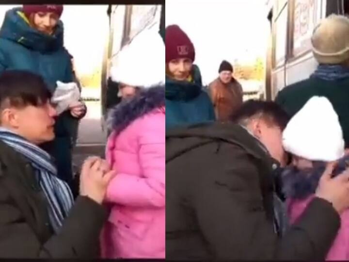 Ukraine Man Hugs Little Daughter video goes in viral on internet - watch video Watch video : 