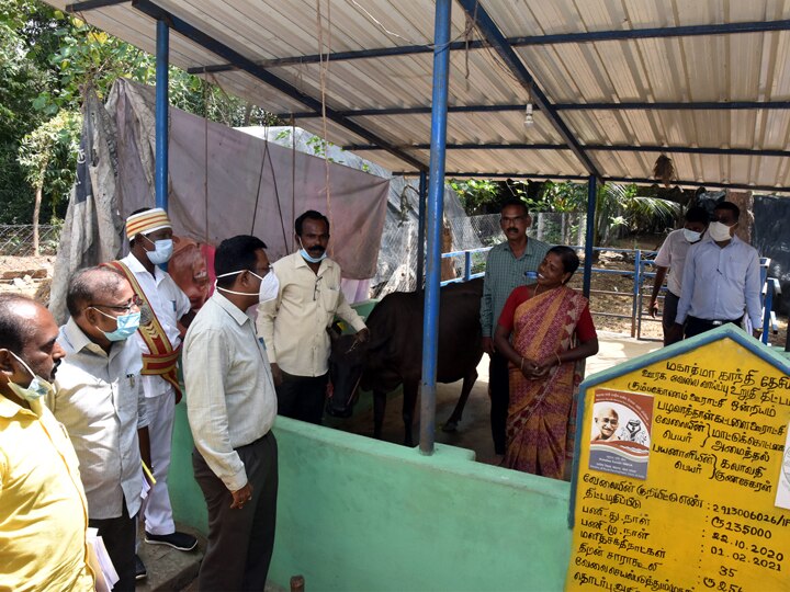 தஞ்சாவூரில் நடைபெறும் வளர்ச்சி திட்ட பணிகள் குறித்து மாவட்ட ஆட்சியர் ஆய்வு