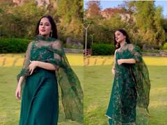 अतरंगी आउटफिट छोड़ उर्फी जावेद ने ग्रीन सूट में लूटा फैंस का दिल, चुरा ली महफिल