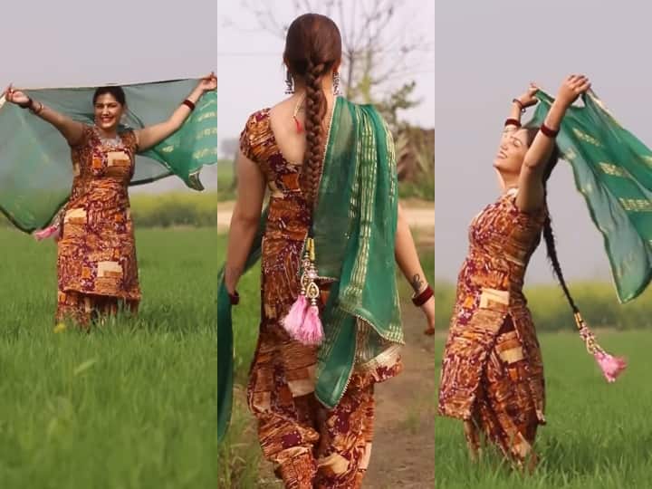 Sapna Choudhary New Haryanvi Song Loot Liya Haryana Video Watch New Haryanvi Song खेत में हरा दुपट्टा लहराकर सपना चौधरी ने लूटा हरियाणा का दिल, वायरल वीडियो में लिखा- मोत का सामान तेरा जोबन यो याना
