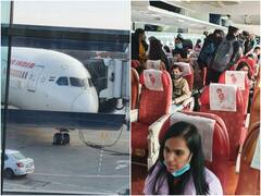 In Pics: 219 మంది క్షేమంగా స్వదేశానికి, ఉక్రెయిన్ నుంచి ముంబయి చేరిన మొదటి విమానం
