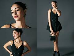 अनन्या पांडे ने ब्लैक शॉर्ट ड्रेस में बिखेरा जलवा, सिजलिंग अवतार में ढा रही हैं कहर