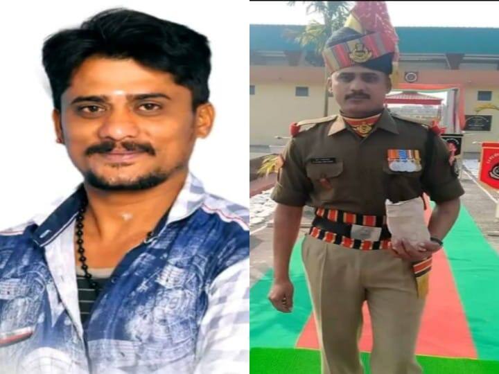 Border Security Force soldier killed in terrorist attack தீவிரவாத தாக்குதலில் எல்லை பாதுகாப்பு படை வீரர் பலி - சொந்த ஊரில் 21 குண்டுகள் முழங்க உடல் தகனம்!