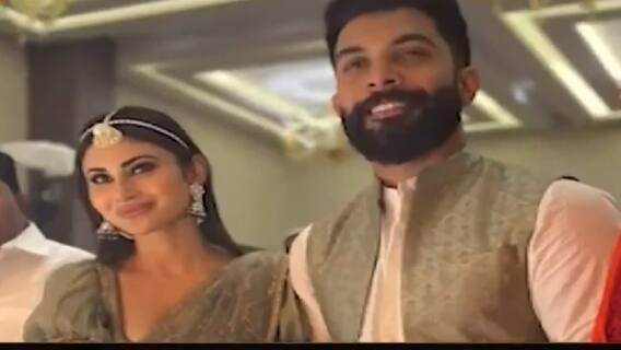 Mouni Roy performs aarti with Husband Suraj Nambiar at Mata Ki Chowki | Hot News