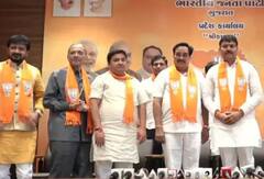 કૉંગ્રેસ નેતા દિનેશ શર્મા ભાજપ અધ્યક્ષ સીઆર પાટીલની હાજરીમાં ભાજપમાં થયા સામેલ