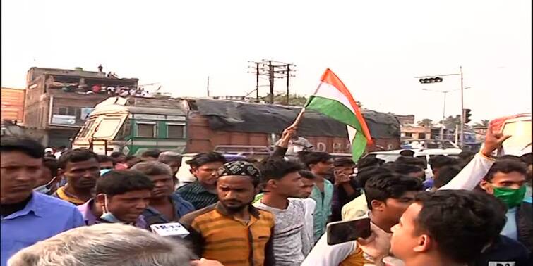 Anish Khan Death: Protest in front of the office of Superintendent of Police of Howrah rural area Anish Khan Death Protest: আনিস হত্যার প্রতিবাদে পাঁচলায় এসপি অফিসের সামনে ফের বিক্ষোভ