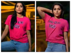 Rashmi Gautam: పింక్ టీషర్ట్, డెనిమ్ జీన్స్ - రష్మి గౌతమ్ హాట్ లుక్