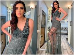 शादी के बाद करिश्मा तन्ना ने ट्रांसपेरेंट ड्रेस में दिखाया कातिलाना अंदाज, दिलकश स्माइल से लूटी महफिल