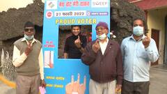 UP Elections 2022: Prayagraj voters pose with inked fingers to click selfies