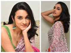 Nuveksha Latest Photos: చీరలో నువేక్ష - పువ్వలే నవ్వుల్ నవ్వుల్ 