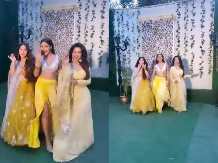 ekta kapoor Naagin Fame three actress doing together amazing dance, video viral ટીવીની ત્રણેય નાગિન એકસાથે આવી ડાન્સ કરવા, પછી કર્યો એવો ડાન્સ કે ફેન્સ પણ રહી ગયા દંગ, જુઓ વીડિયો
