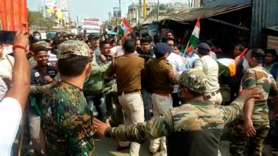 West Bengal Bandh malda bjp tmc clash agitation begins West Bengal Bandh: বনধকে কেন্দ্র করে মালদায় তুমুল অশান্তি, সংঘর্ষে মাথা ফাটল বিজেপি কর্মীর