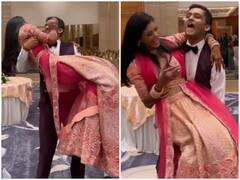 दुल्हन ने पहना बेहद भारी लहंगा, जानिए फिर क्या हुआ