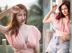 डीप नेक टॉप और शॉर्ट्स में पुरानी अनीता भाभी ने दिखाई अपनी खूबसूरती, दिलकश अंदाज़ से लूट लिए लाखों के दिल